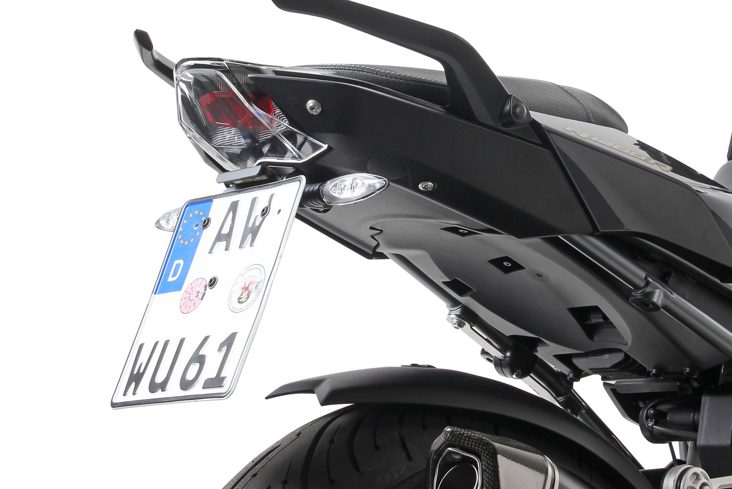 Indicator bracket for number plate holder (original indicators)
