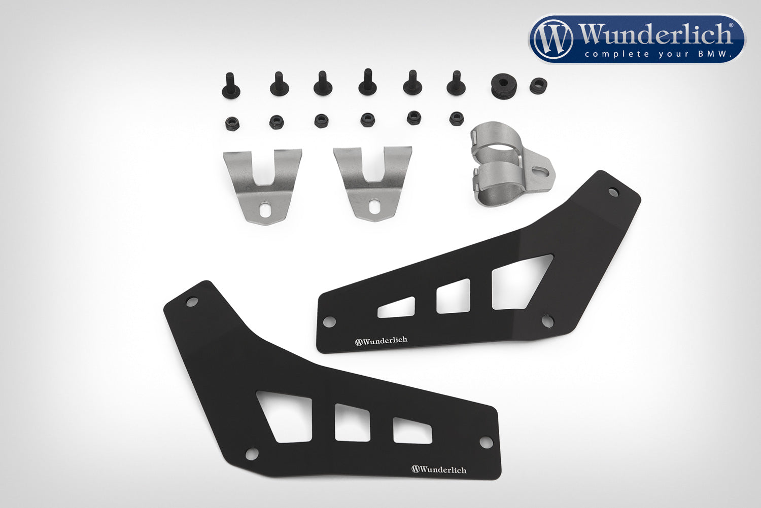 Wunderlich filler plates for tank protection bar extension R 1250 GS Adventure