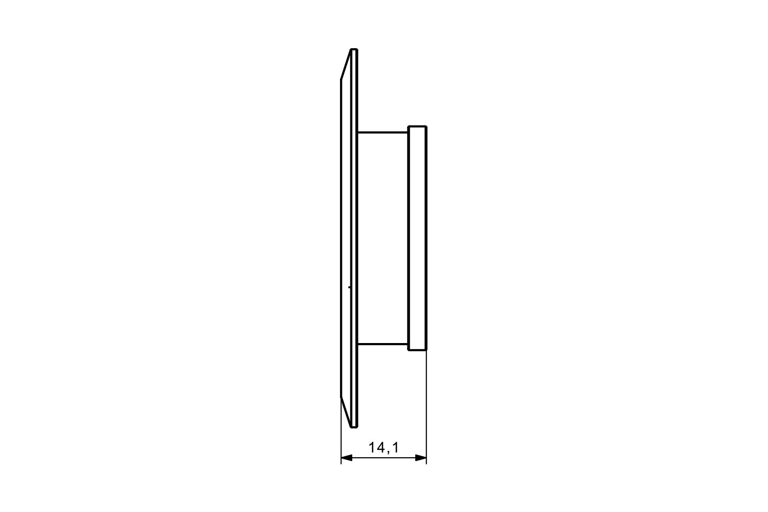 Wunderlich TRACKDAY back wheel spacing sleeve - Brake side