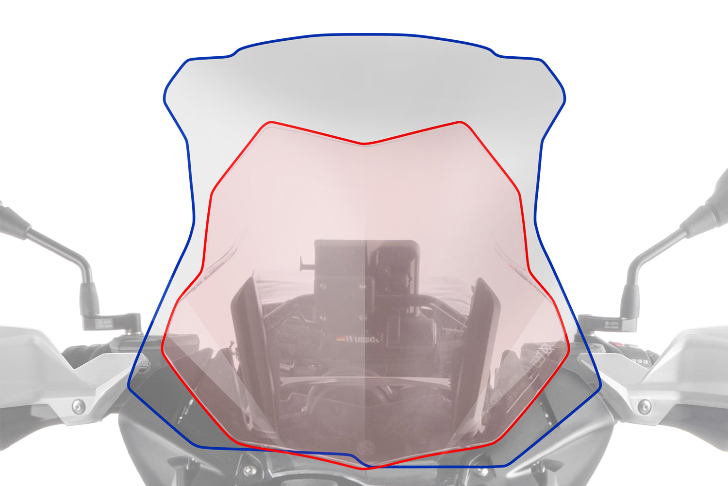 Wunderlich windshield MARATHON with windshield reinforcement
