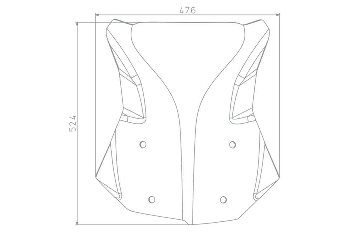 Wunderlich windshield MARATHON with windshield reinforcement