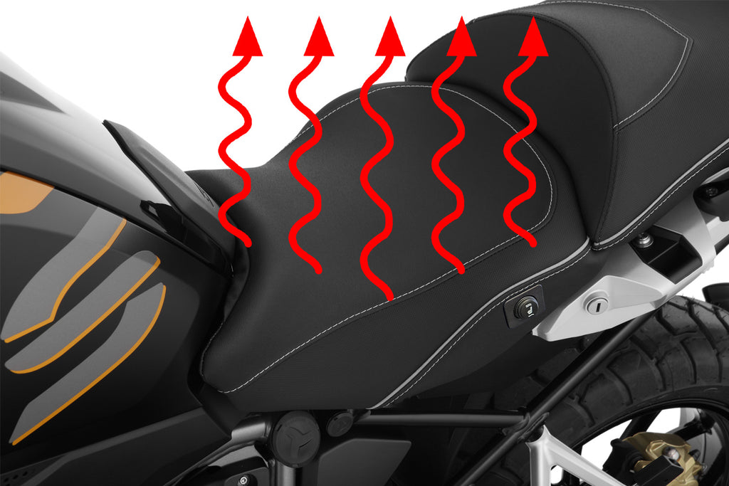 Wunderlich rider seat AKTIVKOMFORT with aftermarket seat heating