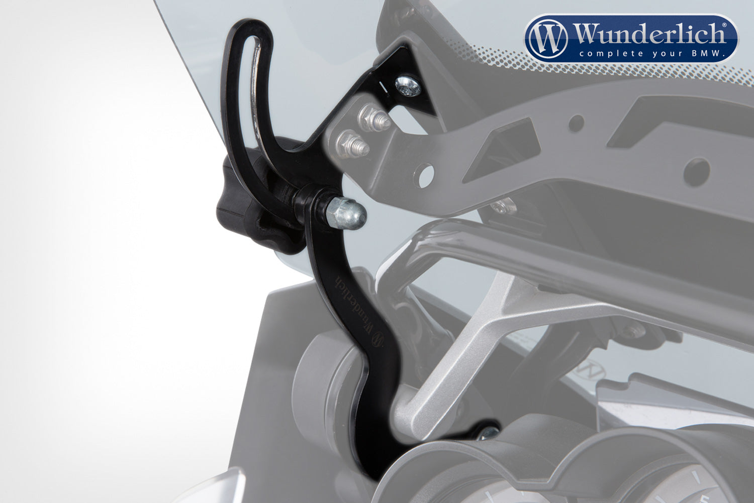 Wunderlich windshield reinforcement for orig or accessory windshield