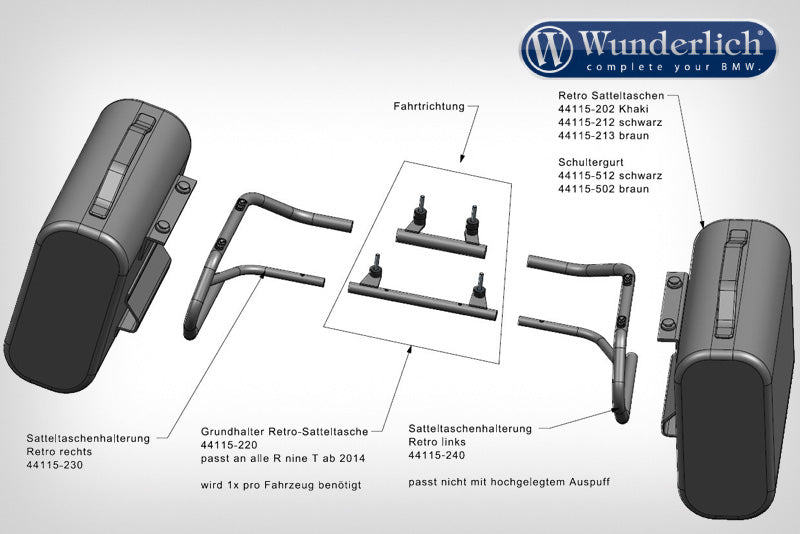 Wunderlich Holder for MAMMUT bags