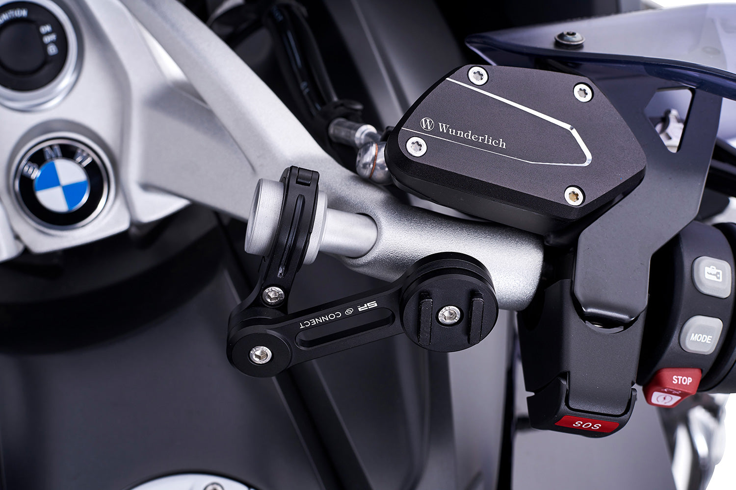 Wunderlich Clip-On Handlebar Adapter for Smartphone Mount 22 mm