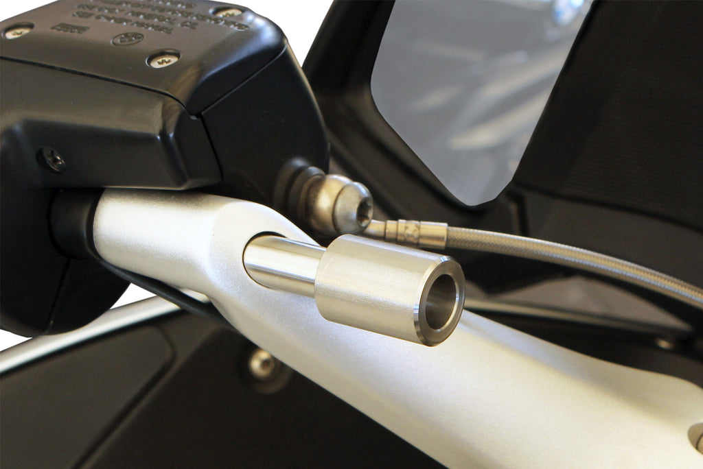 Wunderlich adapter for SP-Connect on stub handlebars