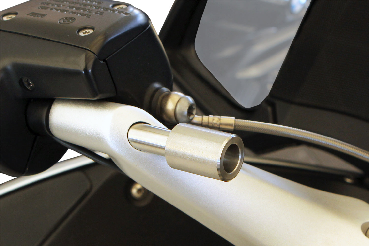 Wunderlich adapter for SP-Connect on stub handlebars
