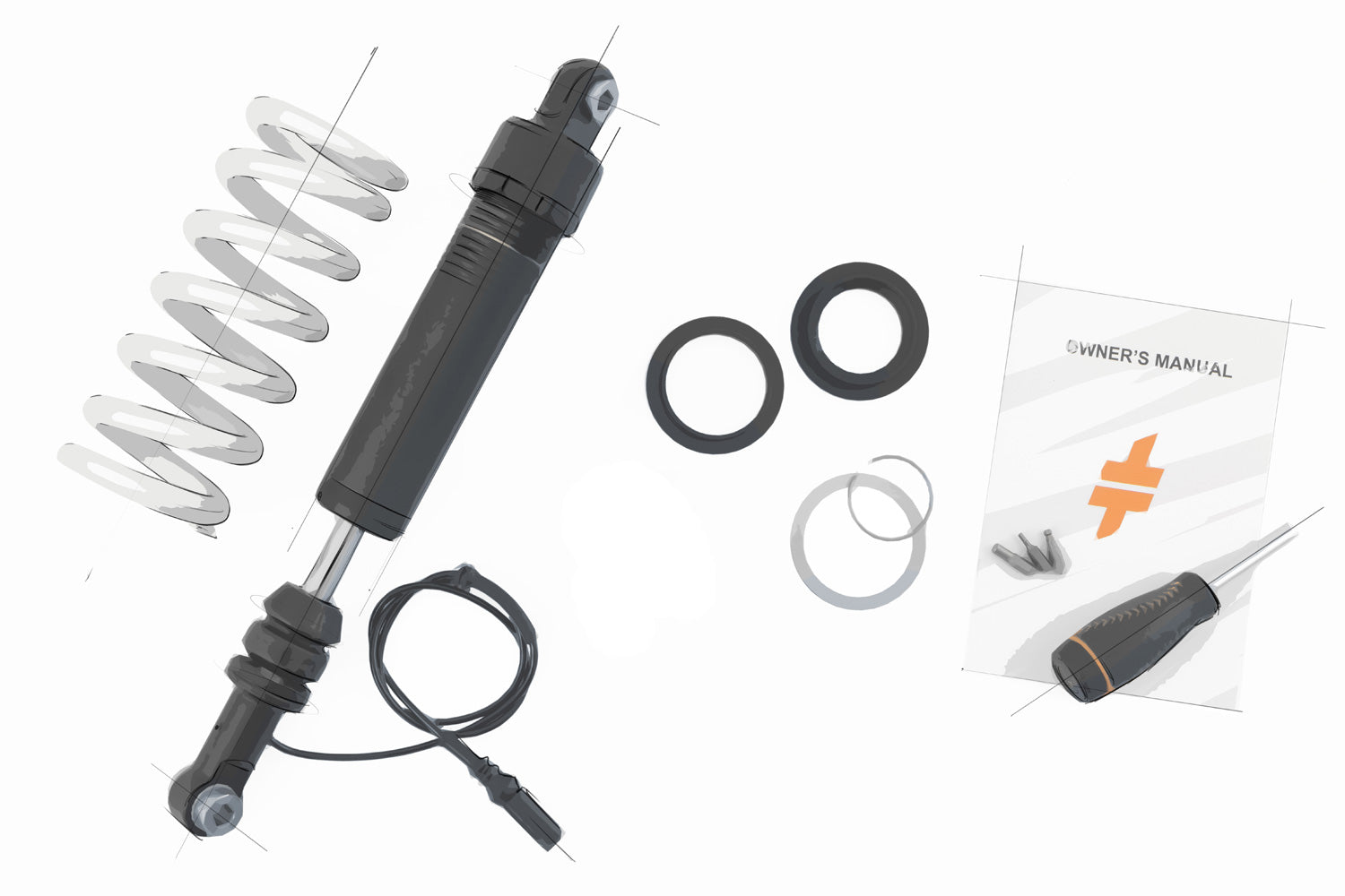 Wunderlich Suspension eS2 ST Shock Absorber