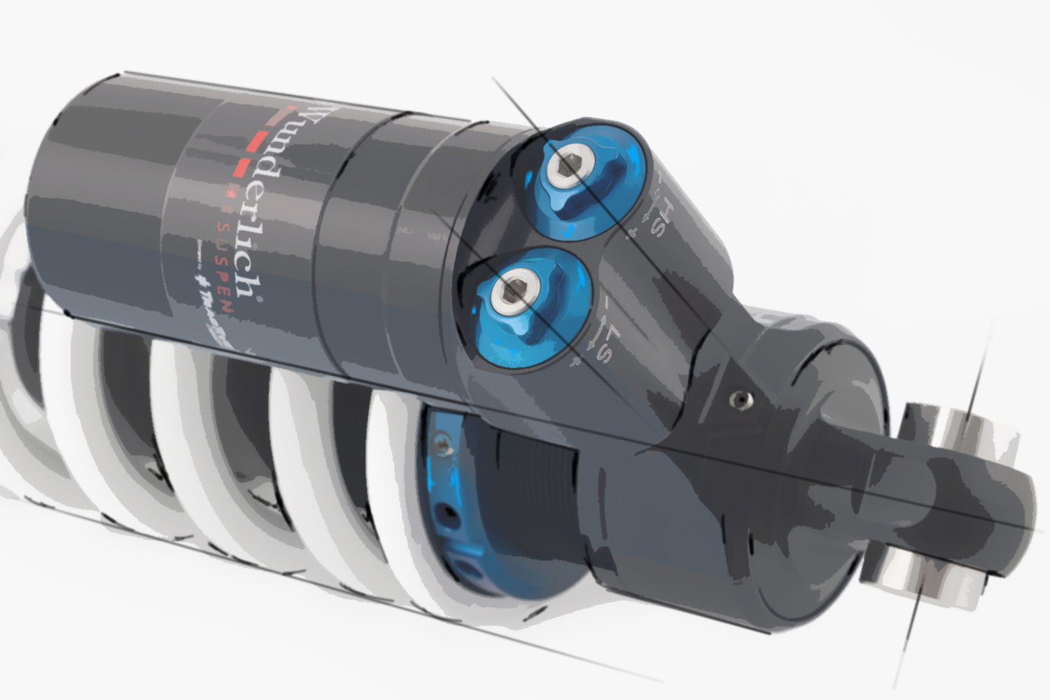Wunderlich Suspension Shock absorber S1 (without ESA)