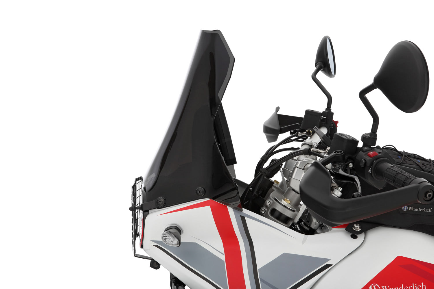 Wunderlich MARATHON windshield - For models with original enduro handguards