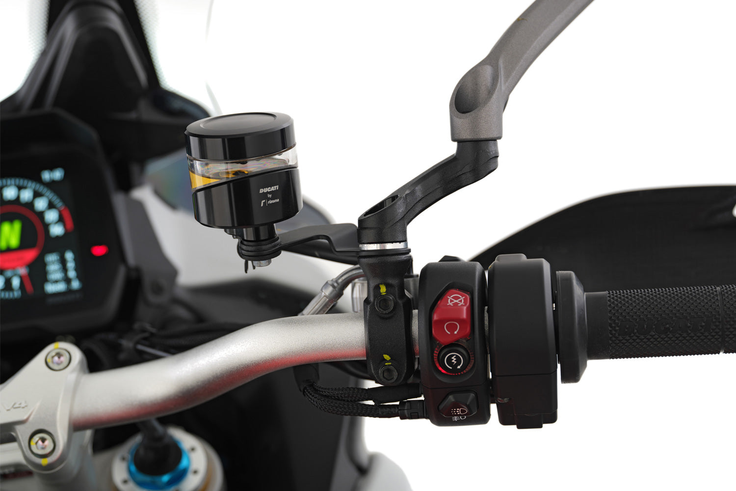 Wunderlich Mirror Adapter up + wide Ducati Multistrada and DesertX