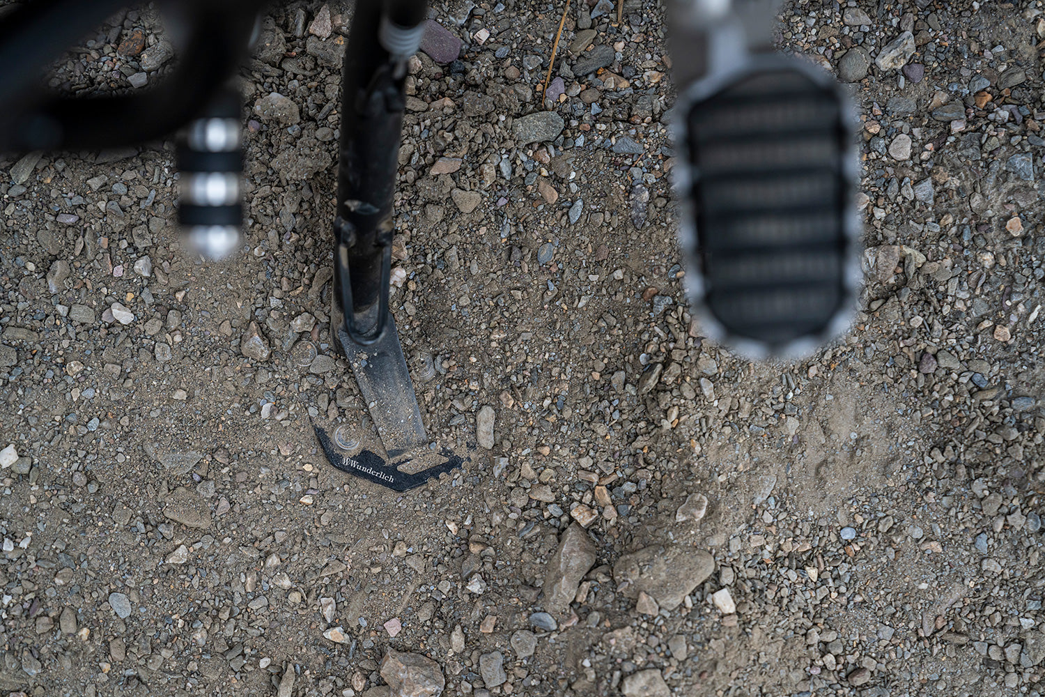 Wunderlich side stand enlarged support Ducati