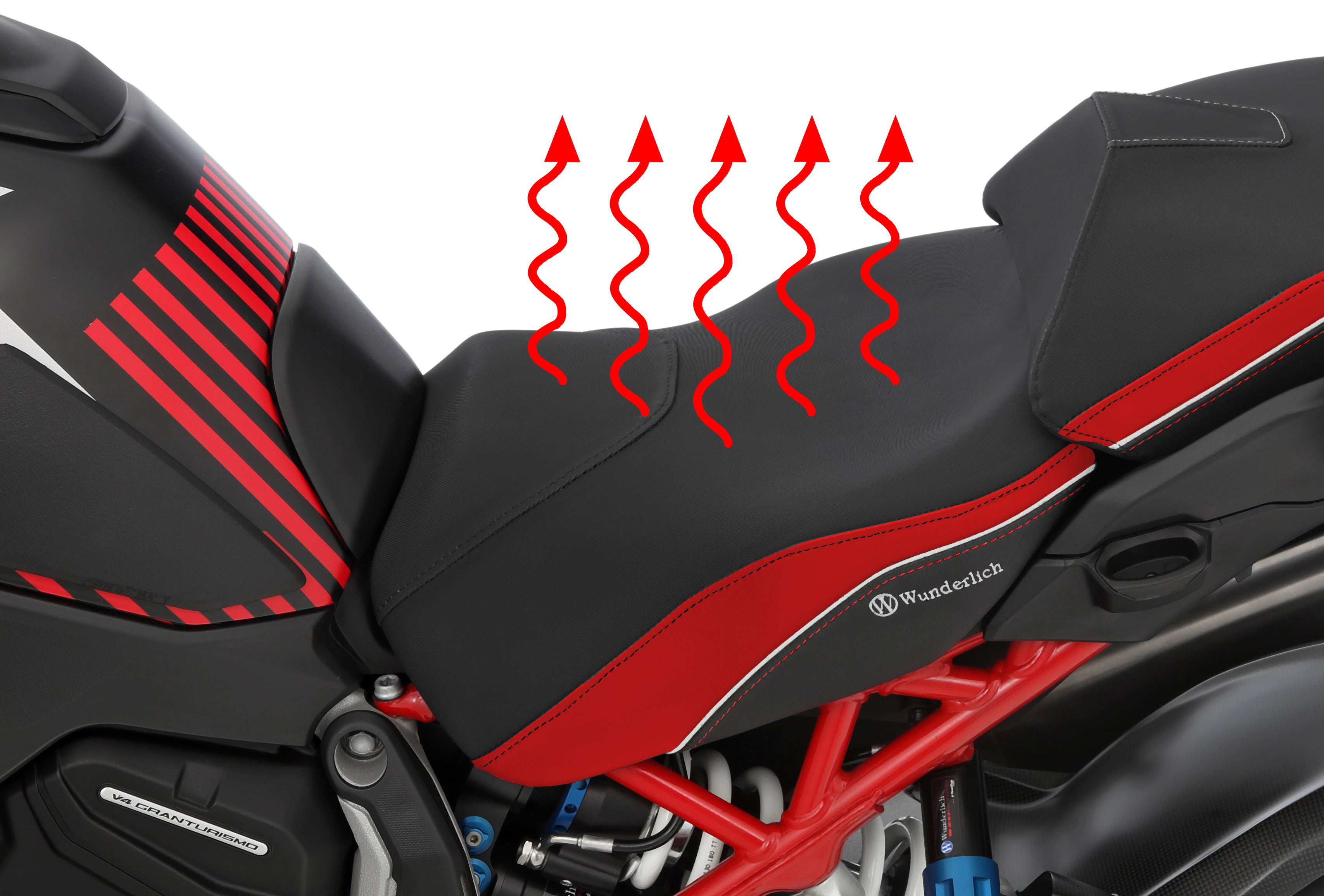Wunderlich Rider Seat  AKTIVKOMFORT with Heating Multistrada V4