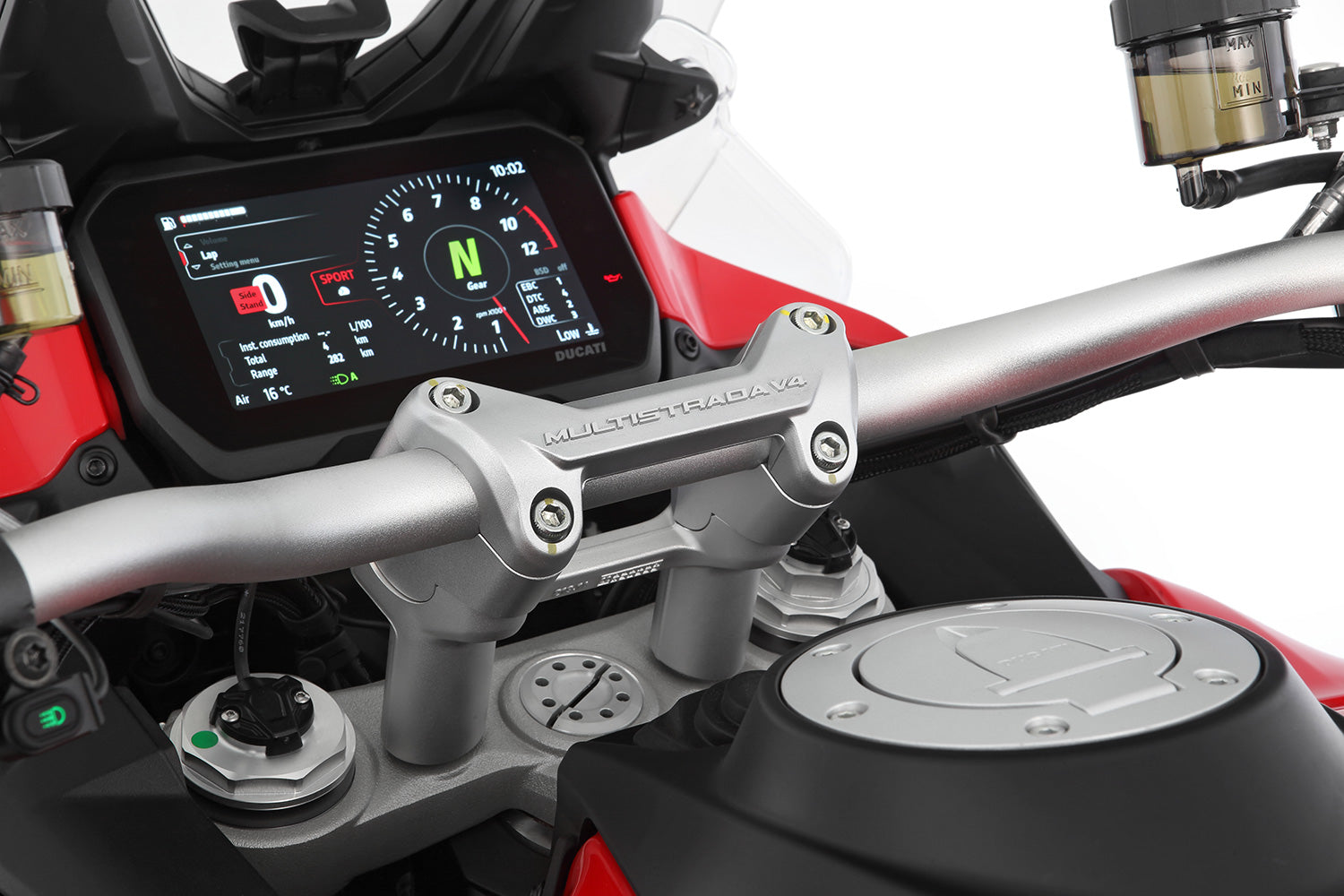 Wunderlich ERGO+ handlebar riser Multistrada V4