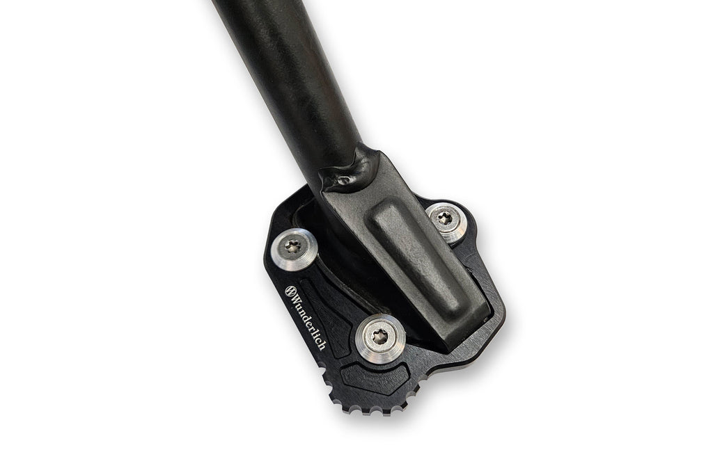 Wunderlich side stand enlarged support for Mulstistrada V4 models with a main stand