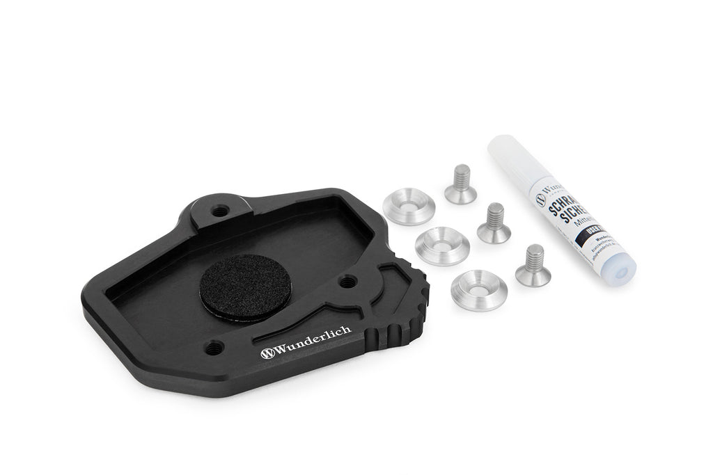 Wunderlich side stand enlarged support for Mulstistrada V4 models with a main stand