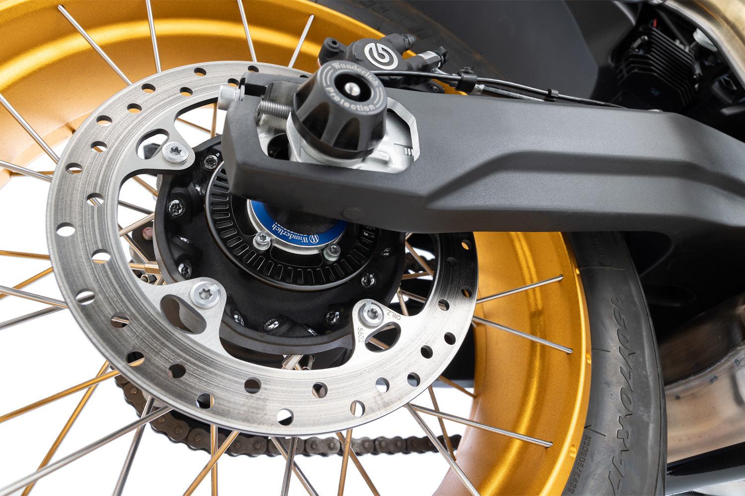 Wunderlich rear wheel spacer sleeve TRACKDAY - brake side