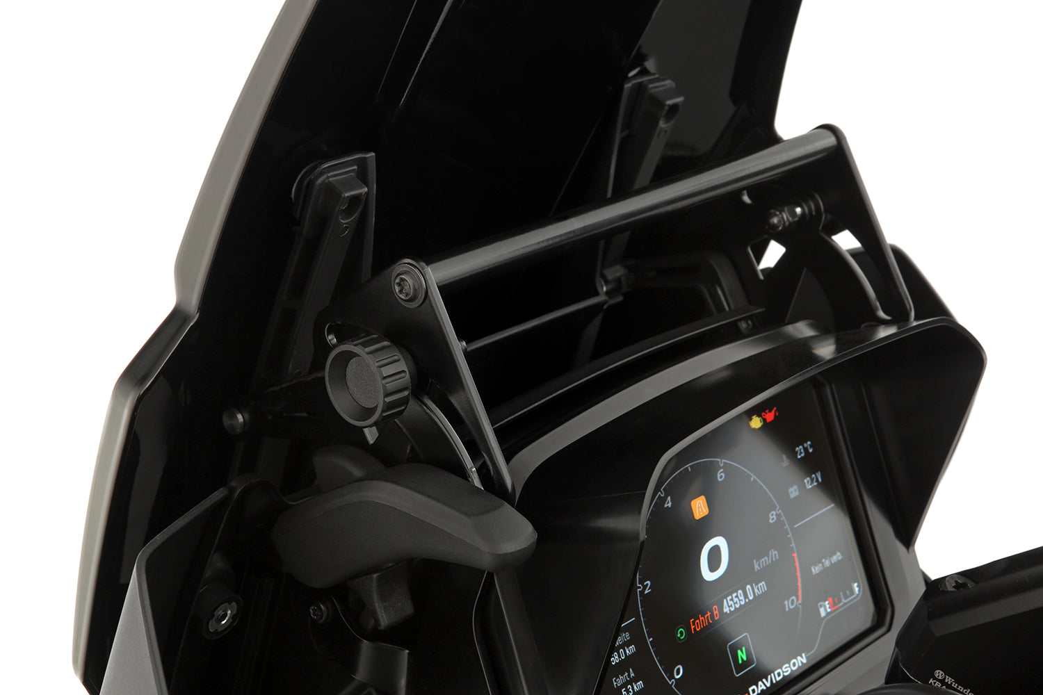 Wunderlich device carrier for windshield reinforcement