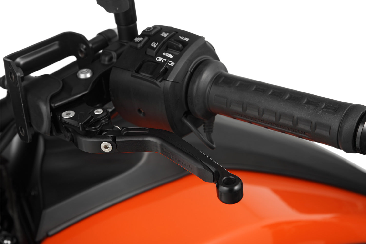 Wunderlich clutch lever - hinged H-D Pan America