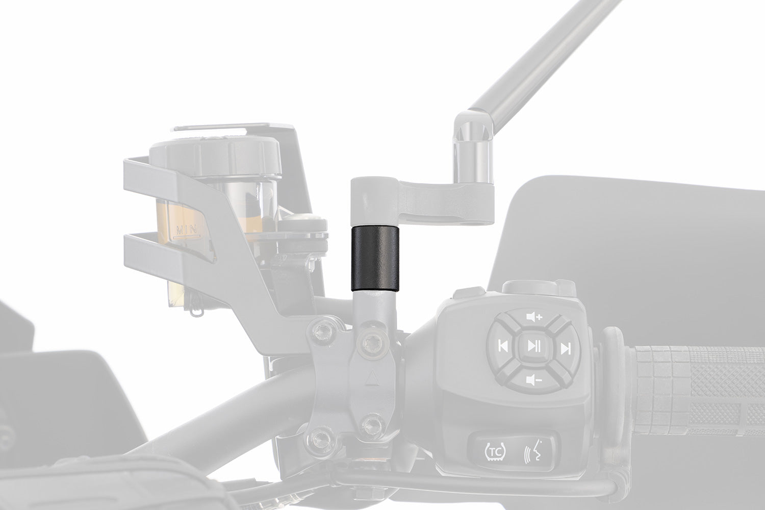 Wunderlich additional lift for mirror extension Pan America 1250