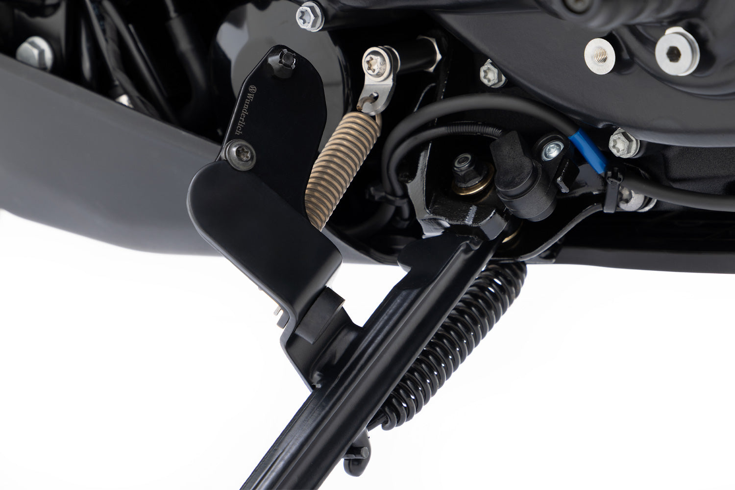 Wunderlich fold-out aid for side stand