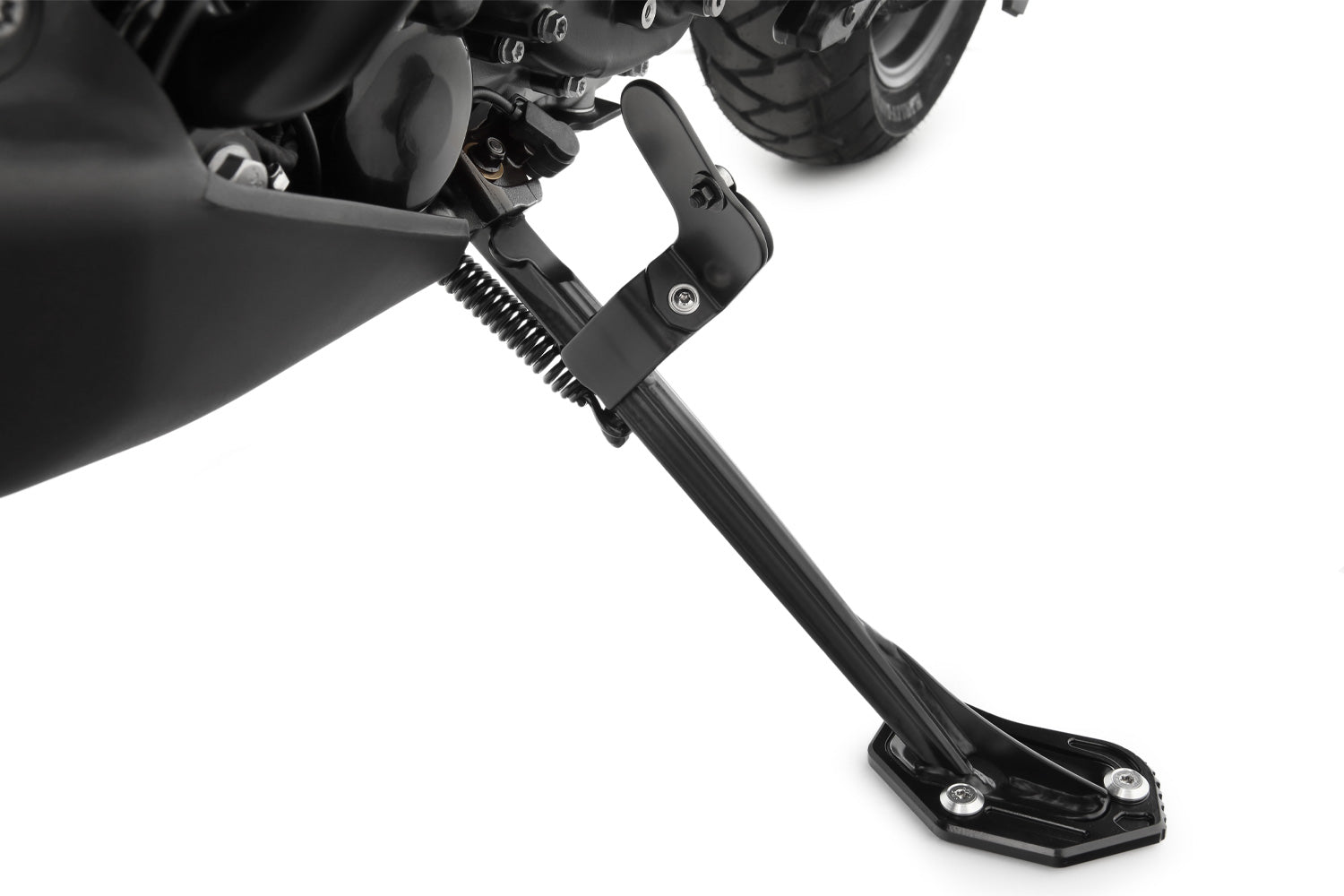 Wunderlich fold-out aid for side stand