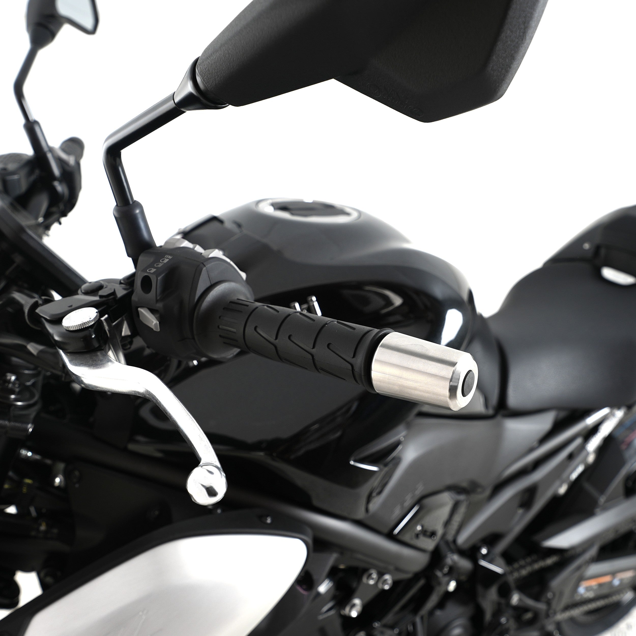 R&G Stainless Steel Bar Ends for Kawasaki Z900RS '18-, Z900 '17-, Z900 SE '22-, Z H2 '20- '24, ZX-25R '20-, Z650RS '21- '24, ZX6-R(636) '19-  & ZX-4R(R) (SE) ’23- 