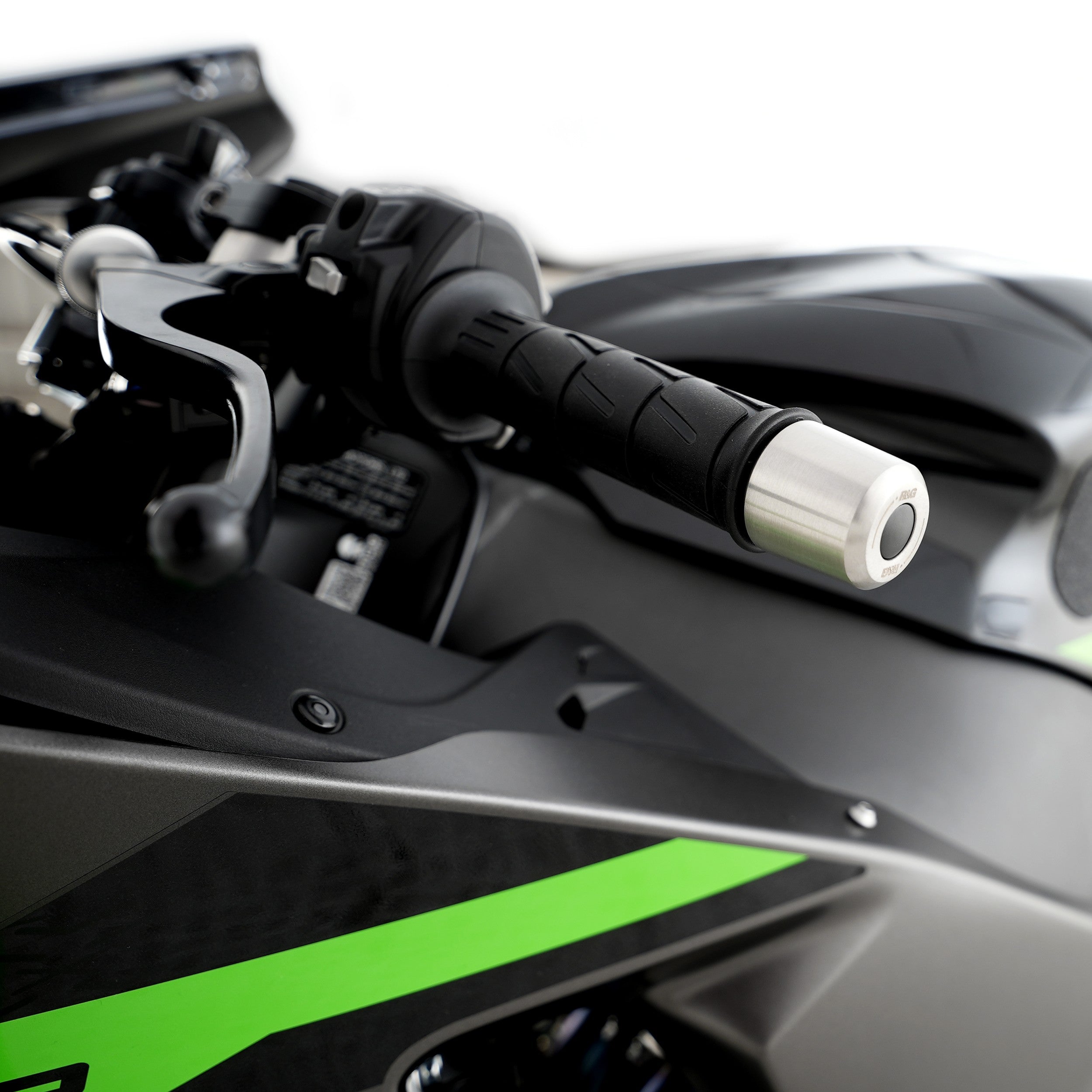 R&G Stainless Steel Bar Ends for the Kawasaki ZX-10R '06- & ZX10-RR '21-