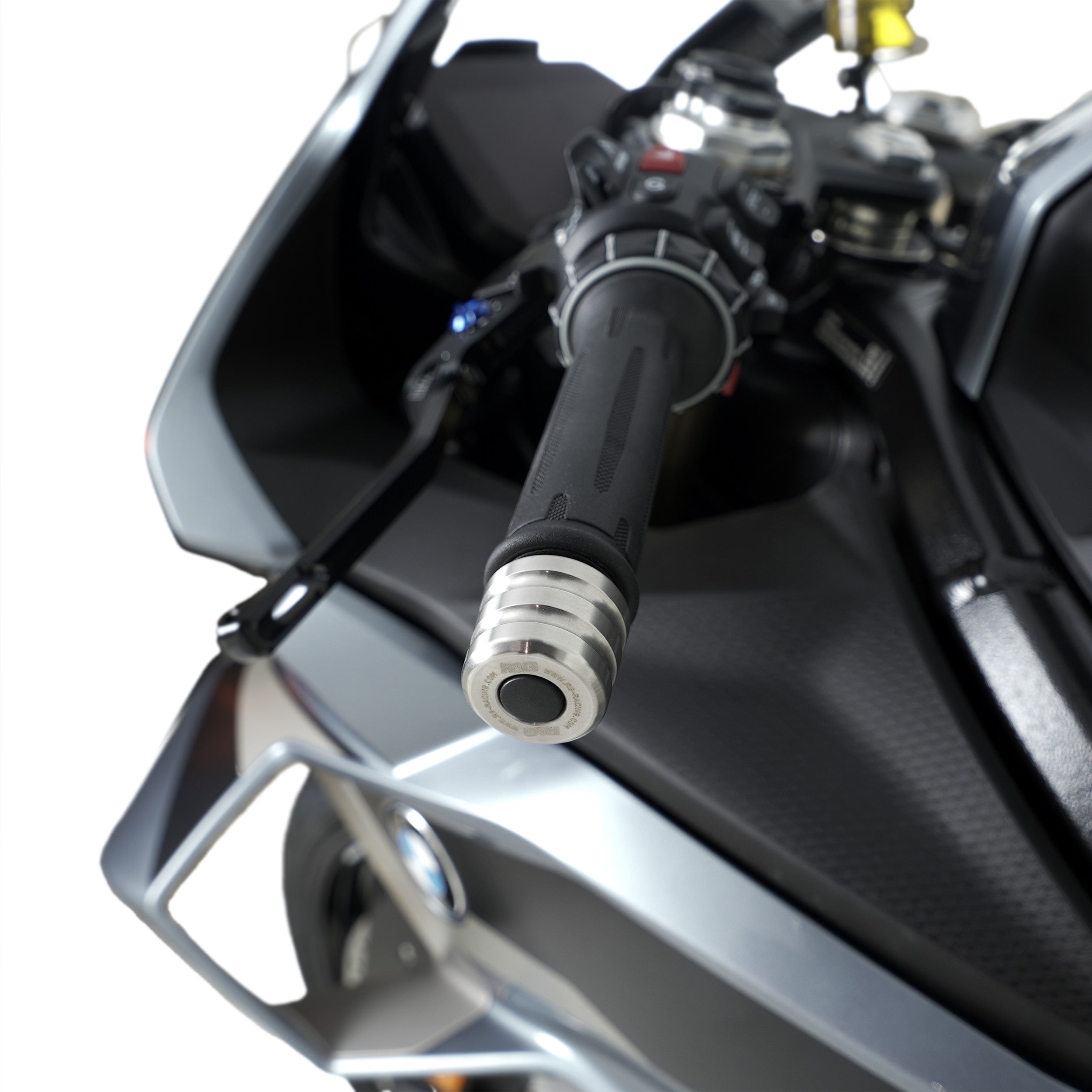 R&G Stainless Steel Bar End Sliders for the BMW R 1300 RT '25-, F900 R '25-, M1000RR '21- '24, S1000RR '23- , Yamaha Tracer 9 '21- '24, Tracer 9 GT '21- & Tracer 9 GT Plus '25-