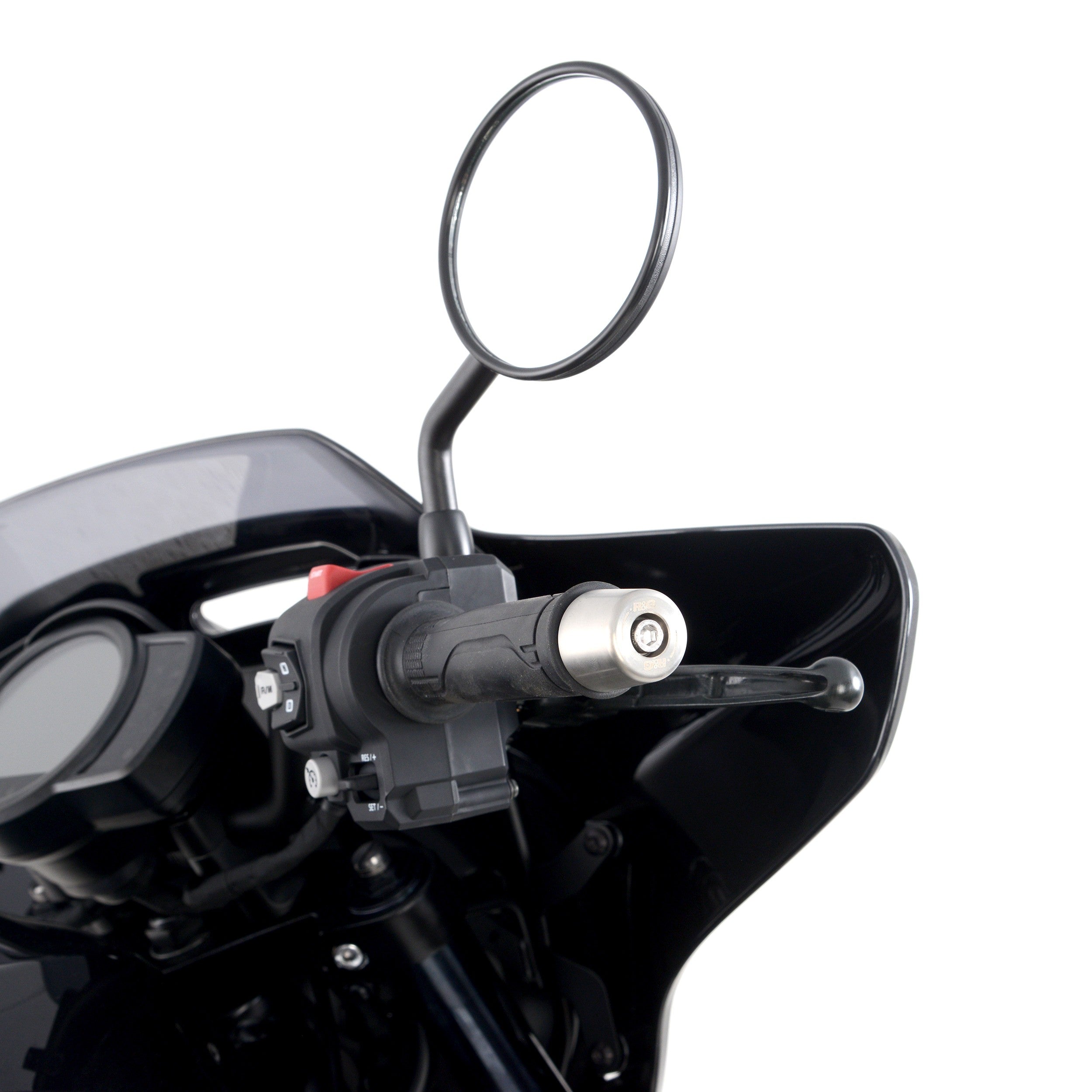 Stainless Steel Bar End Sliders for Yamaha R7 '22-25, YZF-R1 (M) '15- & Honda CMX1100 Rebel (DCT) '21-'24 & CMX1100T Rebel (DCT) '23-'24.