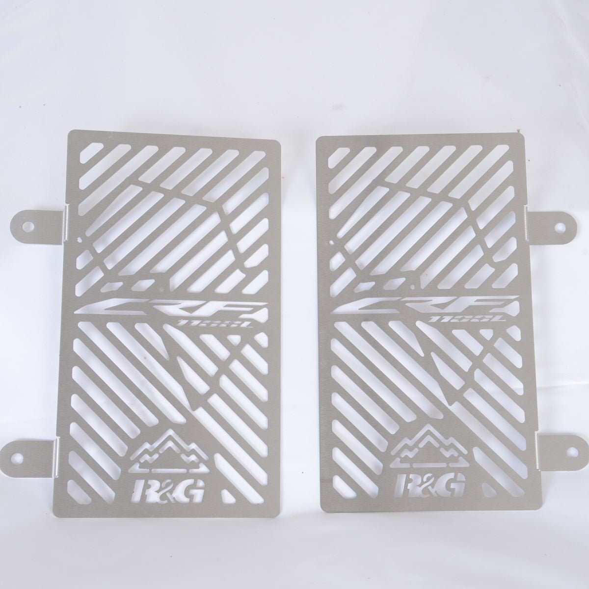 Branded Radiator Guard For Honda CRF1100L Africa Twin Adventure Sports '20-, CRF1100L Africa Twin Adventure Sports DCT '20- CRF1100L Africa Twin '20- & CRF1100L Africa Twin DCT '24- (2-piece)