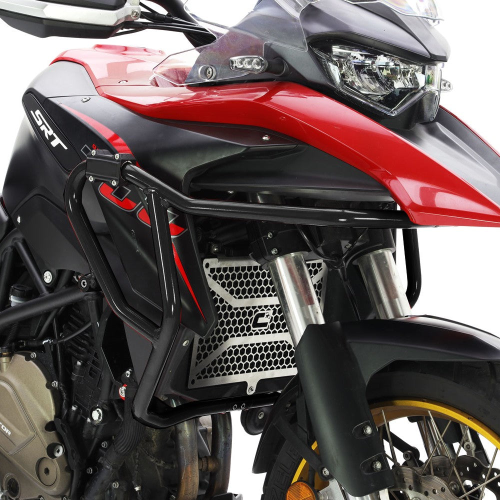 R&G Aluminium Adventure Bars - Black - for QJMOTOR SRT 700 X '23-'24.