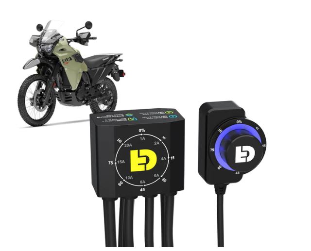 Denali DialDim™ Lighting Controller for Kawasaki KLR 650 Gen3