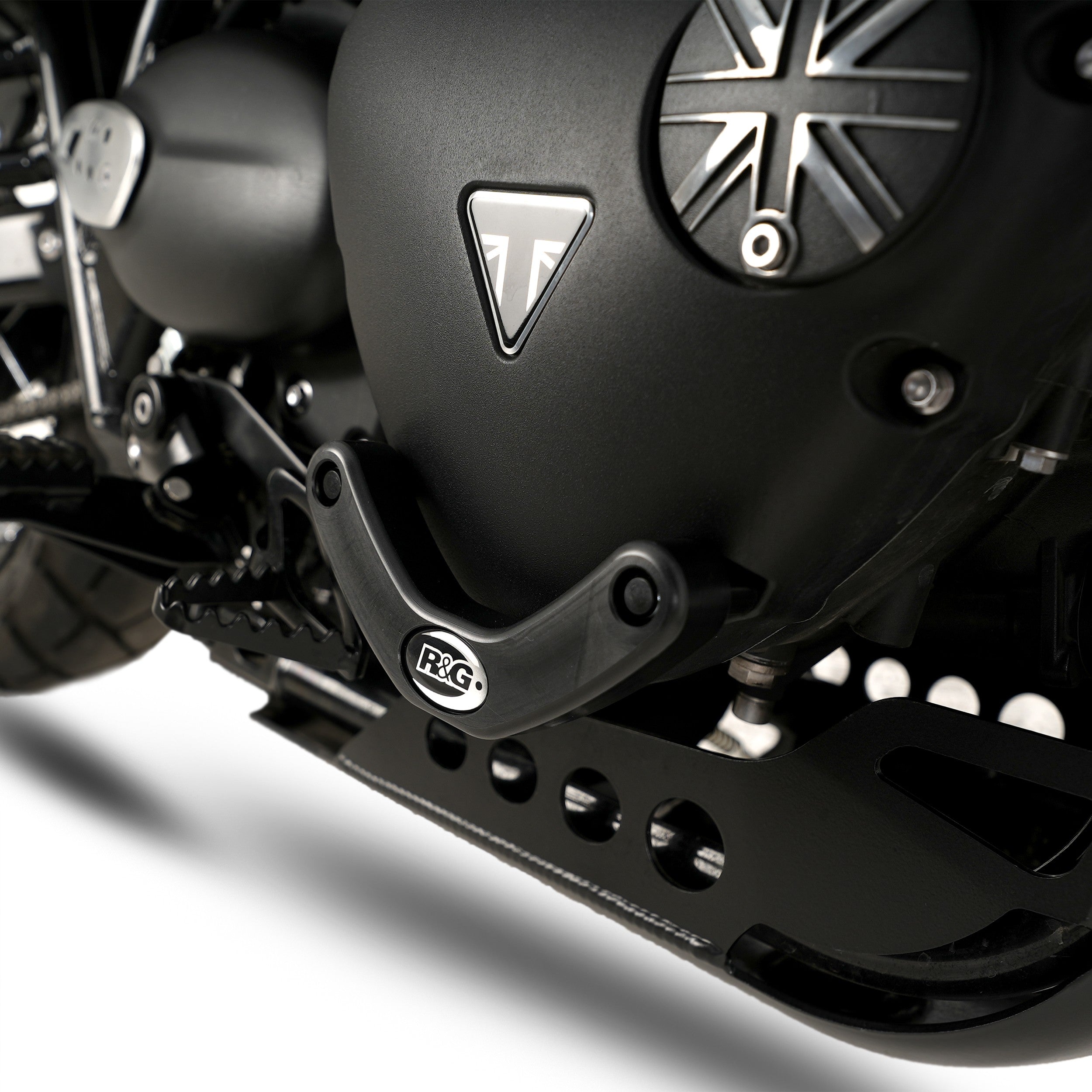 Engine Case Slider for Triumph Street Twin, Thruxton 1200/R '16-, Speed Twin 1200 '19-, Scrambler 1200 XC/XE '19-, Scrambler 900 ’23-25 & Speed Twin 900 '22- models (RHS)