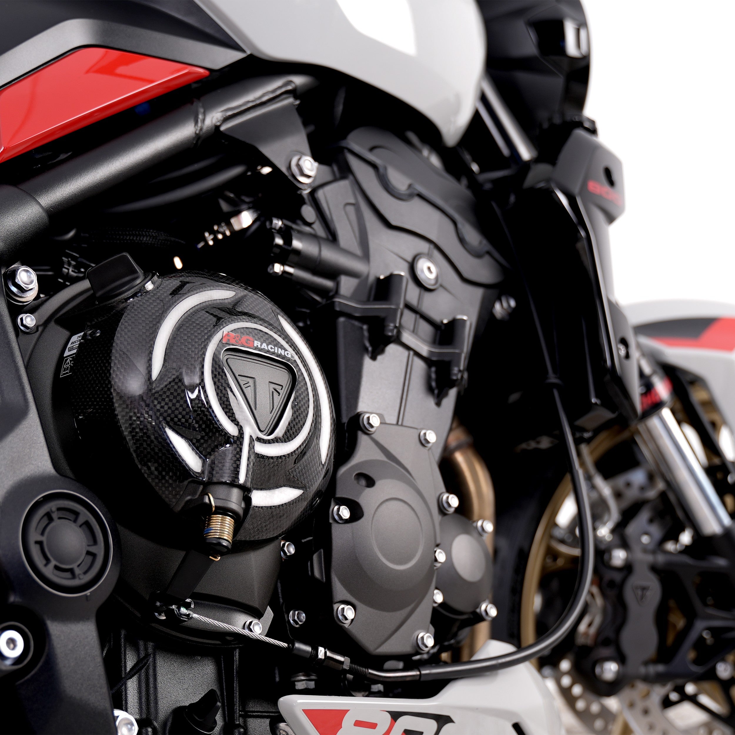 Carbon Fibre Engine Case Slider (RHS) for Triumph Street Triple 660 S '17-'22, Trident 800 '26-, Street Triple RS 765 '17-, Tiger Sport 800 ’25-, Street Triple 765 RX '26- & Triumph Daytona Moto2™ 765 '20-