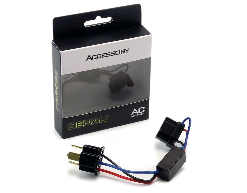 Denali \All-On\" Combination Low Beam With High Beam Conversion H4 Headlight Wiring Harness"