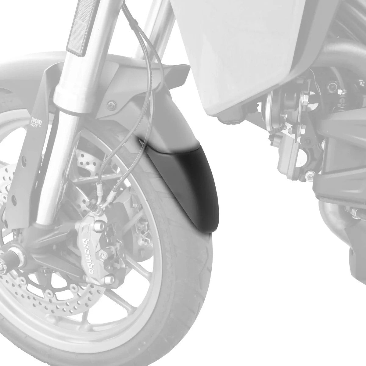 R&G Fender Extender for  Ducati Multistrada 1260 Pikes Peak '18-'20, Multistrada V2 '21-'24, Multistrada V2 S '21-'24, Multistrada 1200 Enduro '16-'20, Multistrada 950 '17-'21, Multistrada 1200/S '17- & Multistrada 1260 '18-'20 (Please read descripti