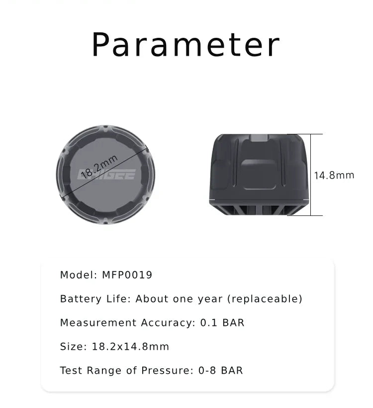 Chigee External Tyre Pressure Monitoring Sensors
