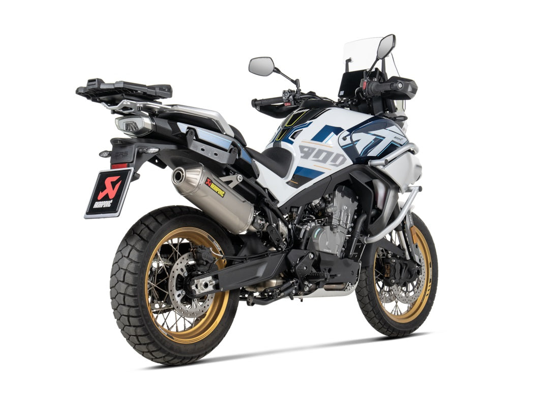 CF MOTO, 800 MT Sport / Touring, 2022, 2025, Akrapovic Exhausts, S-CF8SO4-HFTT