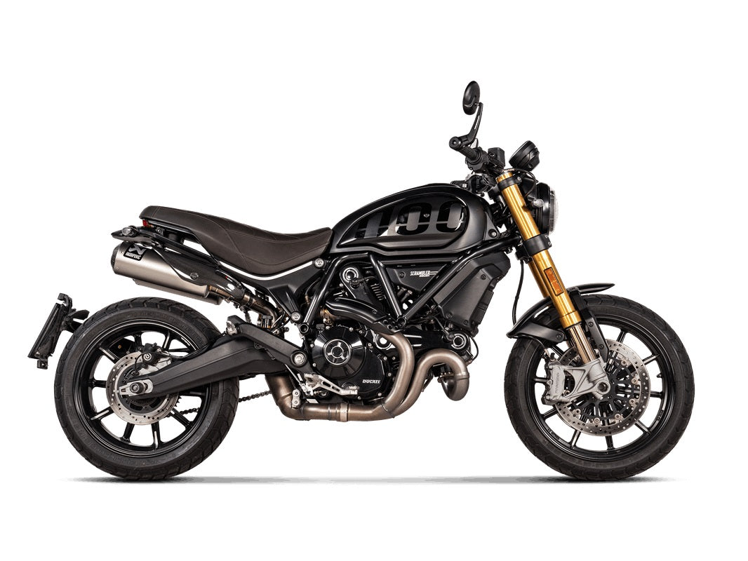 DUCATI Scrambler 1100 Tribute Pro 2022-2024 - Akrapovic Exhausts - S-D11SO13-HBFGT