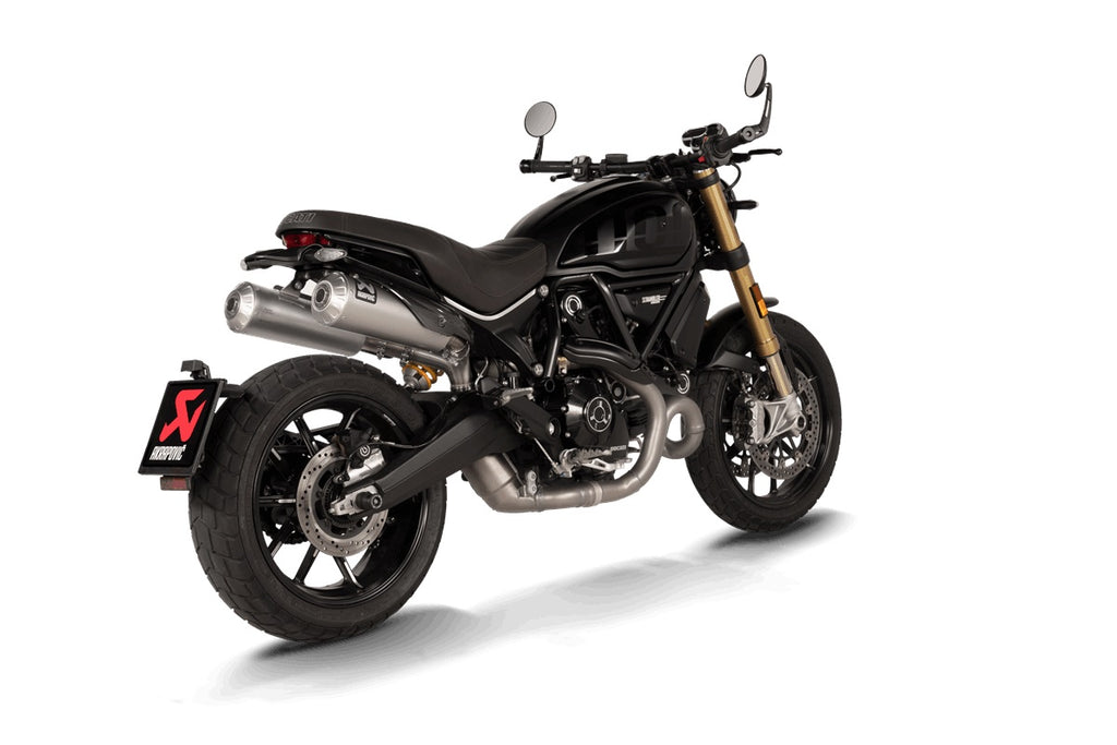 DUCATI Scrambler 1100 Tribute Pro 2022-2024 - Akrapovic Exhausts - S-D11SO13-HBFGT