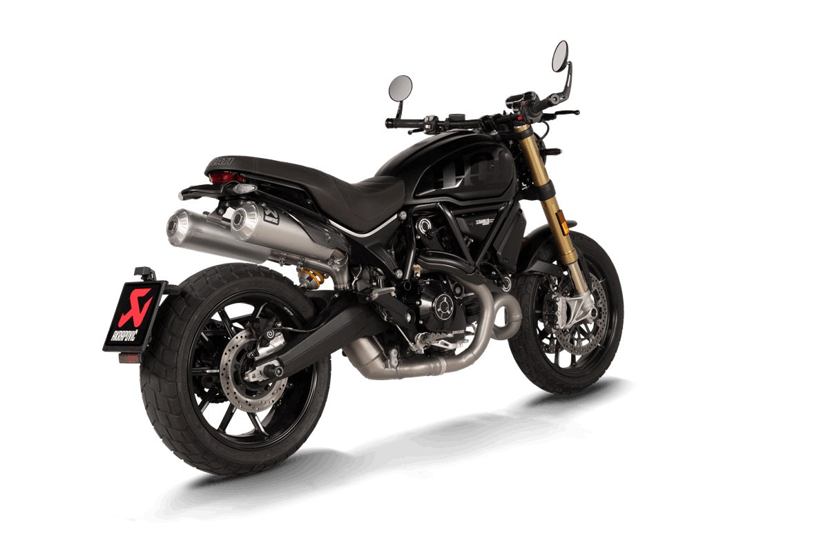 DUCATI Scrambler 1100 Tribute Pro 2022-2024 - Akrapovic Exhausts - S-D11SO13-HBFGT