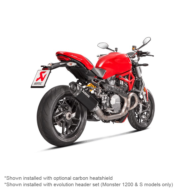 DUCATI Monster 1200 R 2016-2020 - Akrapovic Exhausts - S-D12SO8-RTBL