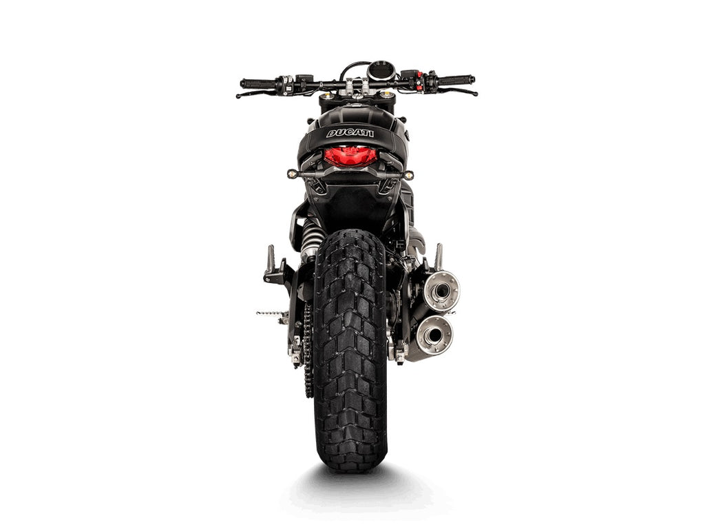 DUCATI Scrambler Nightshift (800cc) 2021-2022 - Akrapovic Exhausts - S-D8SO6-ISSSBL