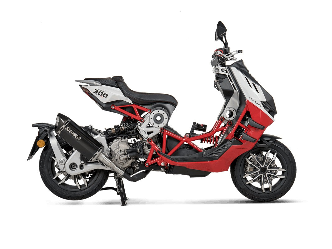ITALJET Dragster 300 2024 - Akrapovic Exhausts - S-IT3SO1-HRTBL