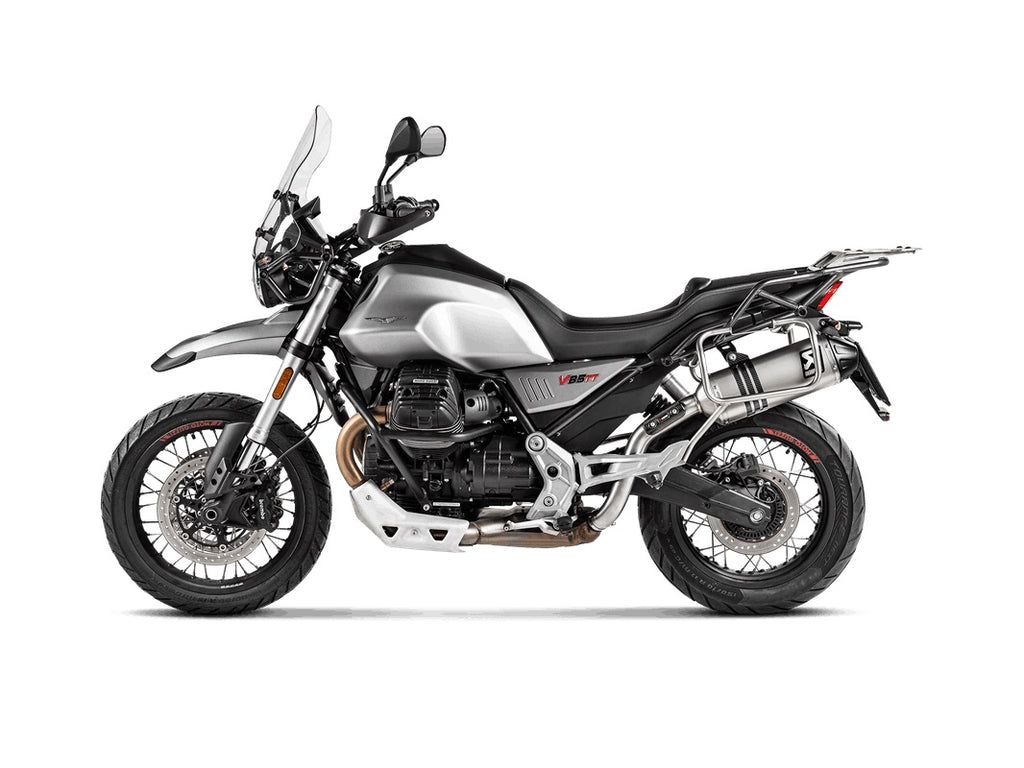 MOTO GUZZI, V85 TT / Strada / Travel (850cc), 2019, 2024, Akrapovic Exhausts, S-MG8SO2-HFTT
