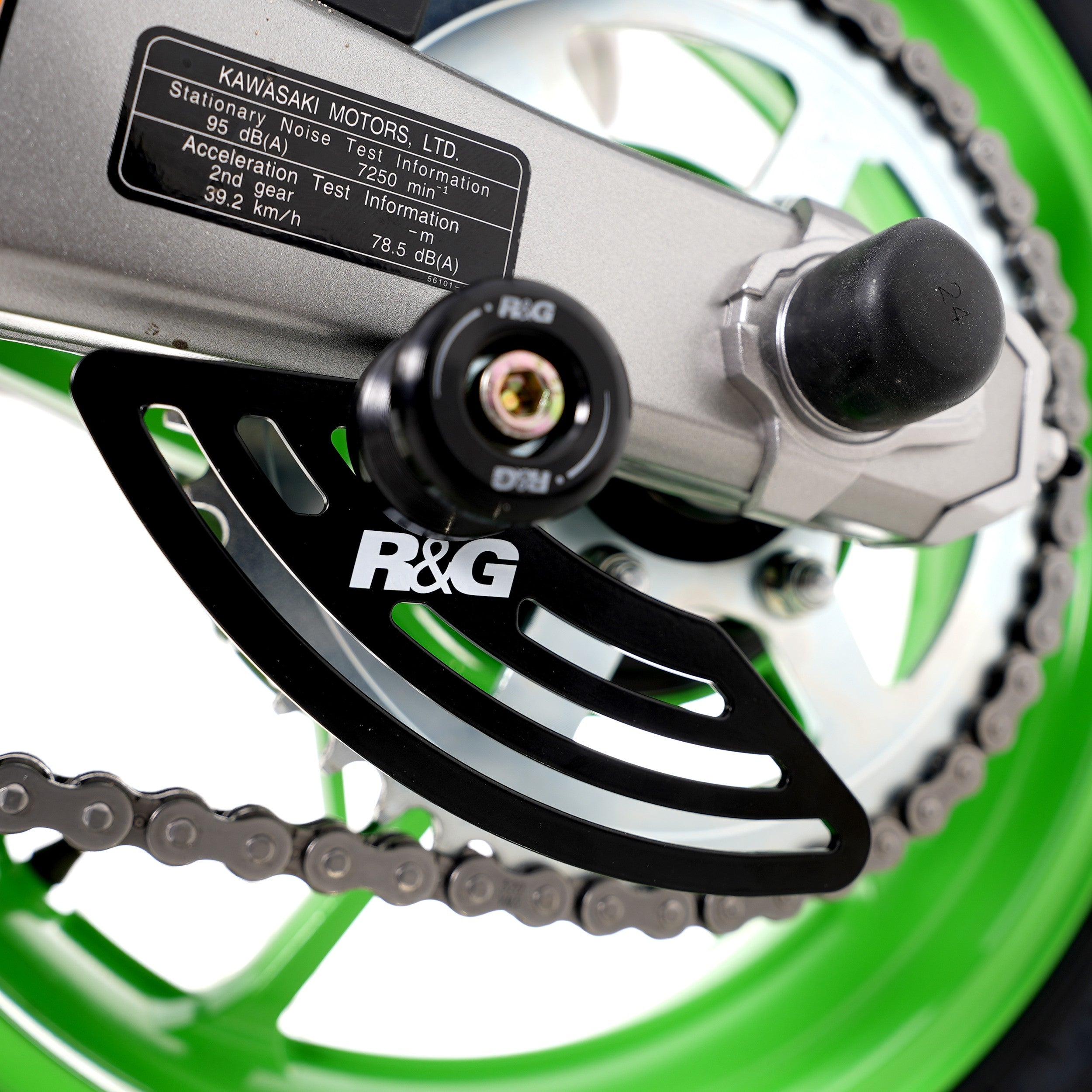 Toe Chain Guards - Toe Guard Kawasaki Ninja 250/400 '18-, Z400/ Z250 '19-, ZX-25R '20- & ZX-4R(R) (SE) ’23-, Z500 (Ninja) '24-models