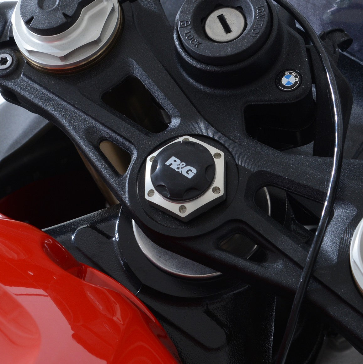 Top Yoke Cap for  BMW S1000RR '19- , S1000R/ Sport/  M Sport '21- '24, M1000RR '21-'22, Triumph Trident 660 '21-,  Daytona 660 '24-, Tiger Sport 660 '22-'24, Tiger Sport 800 ’25- & Moto Guzzi V100 '23-