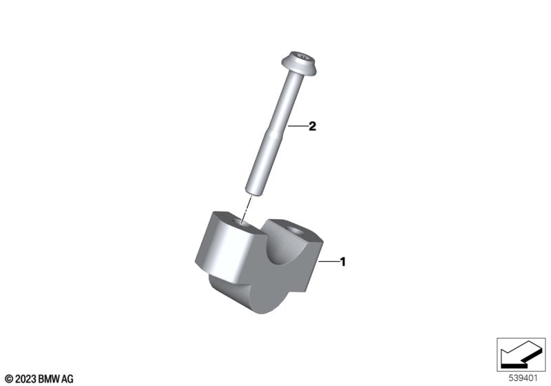 Genuine BMW Handlebar Riser Retrofit Kit (F900GS)